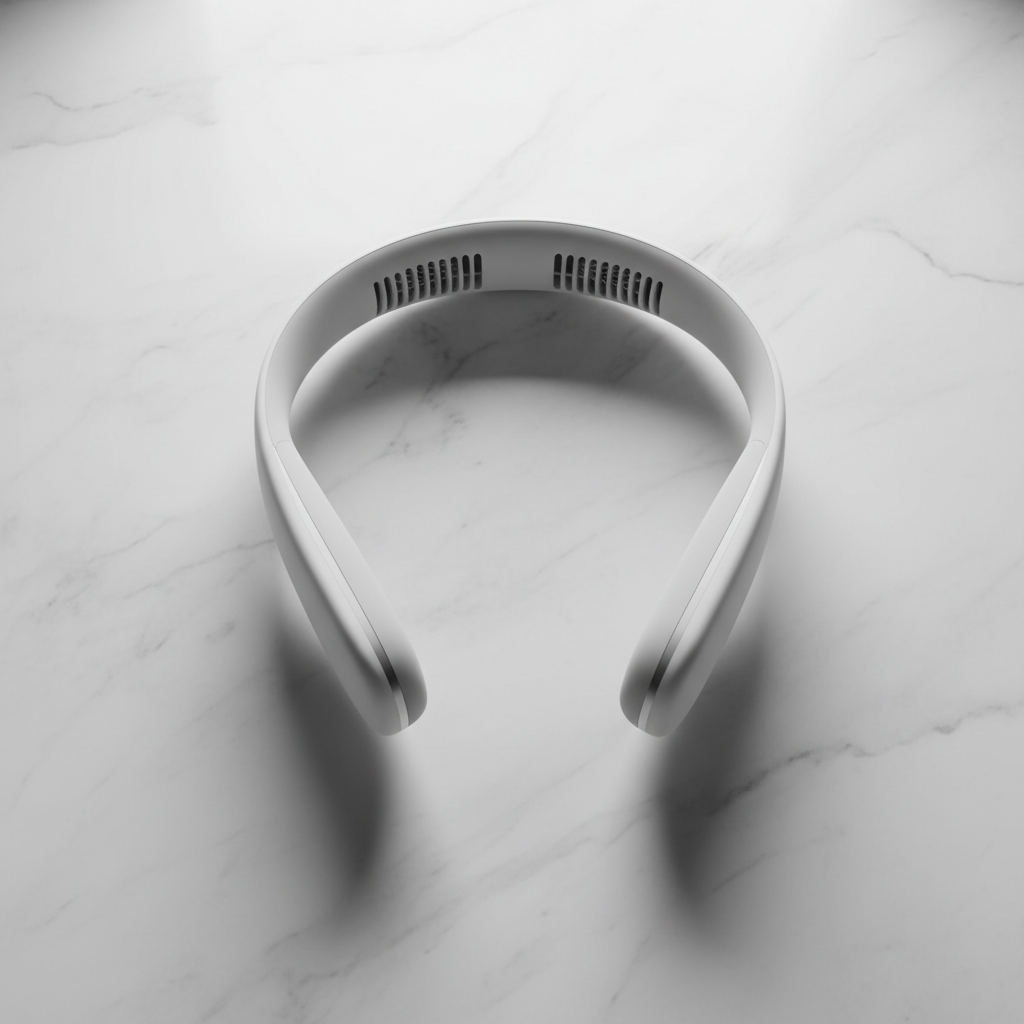 CoolArc AirFlow flat lay premium sobre mármol blanco